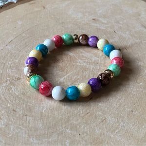 Multicolor stone bracelet